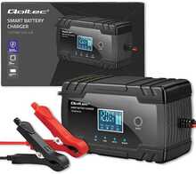 Mikroprotsessoriga akulaadija Qoltec 12V 8A, 24V 4A, LCD