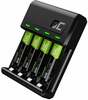 Laadija Green Cell GC VitalCharger koos 4x AAA HR03 800mAh patareidega