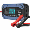 Akulaadija Qoltec 52482, 12-24 V, 10 A, LCD, 9-astmeline laadimine
