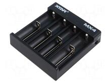Akulaadija Xtar MX4, Li-ion/NiMH, 4 pesa