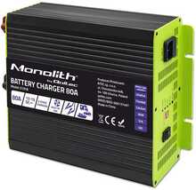 Akulaadija Qoltec 80A 12V LiFePO4 AGM GEL SLA