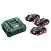 Akude komplekt Metabo ASC30, 18 V, 3 x 4,0 Ah