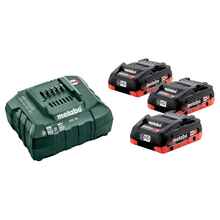 Akude komplekt Metabo ASC30, 18 V, 3 x 4,0 Ah