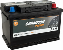 Akumulaator AGM Champion Power 70 Ah, 760 A, 12V