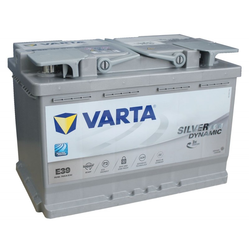 Varta 580901080D852 Silver Dynamic AGM Autobatterien, für PKW, 12 V, 80 Ah, 800 A (EN Varta 580901080D852 Silver Dynamic AGM Autobatterien, für PKW, 12 V, 80 Ah, 800 A (EN