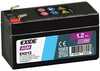Aku Exide EK013 12V, 1,2 Ah, 18 A, AGM, D+
