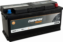 Akumulaator AGM Champion Power 105 Ah, 950 A, 12V, R