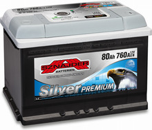 Akumulaator Sznajder Silver Premium 12V, 80 Ah, 760 A EN (SZS80R)