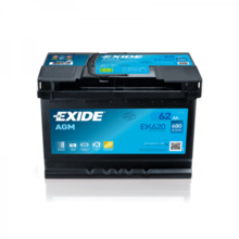Aku Exide AGM 12V, 62 Ah, 680 A