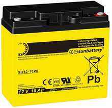Akumulaator Ssb SUN SB12-18V0 12V, 18 Ah, AGM