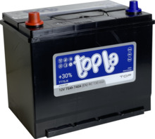 Aku Topla TOP JIS TT75JX 12V, 75 Ah, 740 A