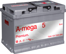 Akumulaator A-MEGA Premium 12V, 75 Ah, 720 A