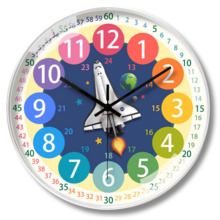 Lean Toys laste seinakell raketiga, 25 cm