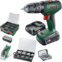 Bosch Universal Impact 18 V; 18 V; 2 x 1,5 Ah akum. + priedai