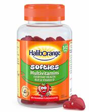 Kummikommid Haliborange Multivits, maasikamaitselised, 60 tk