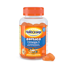 Kummikommid Haliborange Omega-3 & Multivitamin, apelsinimaitselised, 60 tk