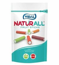 Kummikommid Vidal Naturall Fruit Sticks, 180 g