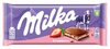 Piimašokolaad Milka, Alpide piimaga, maasikamaitselise täidisega, 100 g