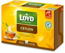 Aromatiseeritud must tee Loyd Ceylon, 50 x 2 g