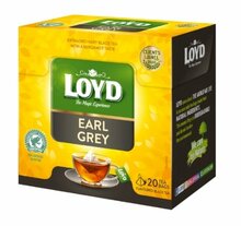 Aromatiseeritud must tee Loyd Earl Grey, 20 x 2 g