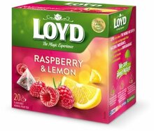 Taimne ja puuviljatee Loyd vaarika ja sidruni maitsega, 20 x 2 g