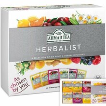 Puuvilja- ja taimsete teede valik Ahmad Herbalist, 60 teepakki