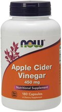 Toidulisand NOW Foods Apple Cider Vinegar, 450 mg, 180 kapslit