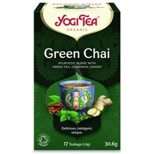 Roheline vürtsikas tee Yogi Tea Green Chai, 17 tk