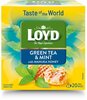 Aromatiseeritud roheline tee Loyd piparmündi ja Manuka mee maitsega, 20 x 1,7 g