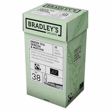 Roheline tee Bradley's Sencha ja Matcha, 25 tk