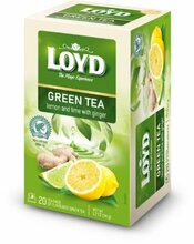 Roheline tee Loyd sidruni-laimi ja ingveri maitsega, 20 x 1.7 g