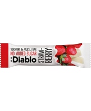 Jahubatoon Diablo Strawberry jogurtiglasuuriga, lisatud suhkruta, 30 g