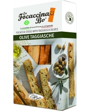 Leivapulgad La Focaccina Bo, Olive Taggiasche oliividega, 100 g