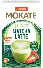 Rohelise tee jook Mokate Matcha Latte maasikatega, 6 x 14 g
