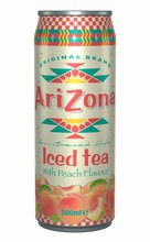 Arizona musta tee jook virsikumaitseline, 500 ml