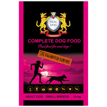 Kuivtoit koertele Real Dog Small Breeds kanaga, 10 kg