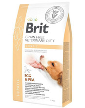 Kuivtoit koertele Brit GF Veterinary Diets Hepatic kollaste hernestega, 2 kg