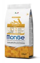Kuivtoit koertele Monge Speciality Line kalkuniga, riisi ja kartuliga, 2,5 kg