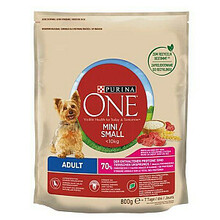 Kuivtoit koertele Purina One Mini Adult veiseliha ja riisiga, 800 g