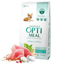 Kuivtoit kutsikatele Optimeal kalkuniga, 1,5 kg