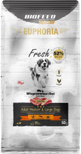 Kuivtoit koertele Biofeed Euphoria Fresh Adult Pork with Goose Medium/Large, 50 g