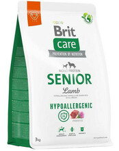 Kuivtoit koertele Brit Care Hypoallergenic Senior lambaliha ja riisiga, 3 kg