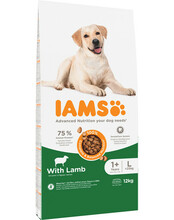 Kuivtoit koertele IAMS For Vitality Adult Large Breed lambalihaga, 12 kg