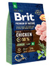 Kuivtoit koertele Brit Premium By Nature Junior XL kanaga, 3 kg