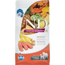 Kuivtoit koertele Farmina N&D Tropical Selection Dog Dry Salmon Adult Med&Max, 2 kg