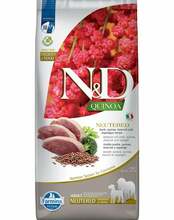 Kuivtoit koertele Farmina N&D Quinoa Neutered Adult Medium & Maxi Duck Broccoli & Asparagus, 12 kg