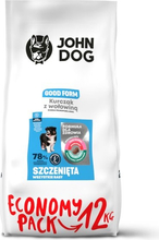 Kuivtoit kutsikatele John Dog Good Form Puppy Chicken with Beef, 12 kg