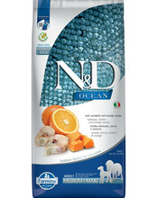 Kuivtoit koertele Farmina N&D Ocean Cod, Pumpkin & Orange Adult Medium & Maxi, 12 kg