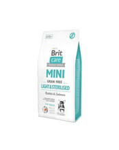 Kuivtoit koertele Brit Care Grain Free Mini Light & Sterilised küülik ja lõhe, 7 kg