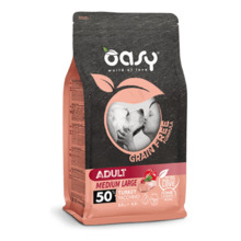 Kuivtoit koertele Oasy Grain Free Adult Medium & Large kalkunilihaga, 2.5 kg